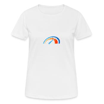 Compteur de vitesse - T-shirt respirant Femme - blanc - Devant - AI Model Female 172 dark (172cm)