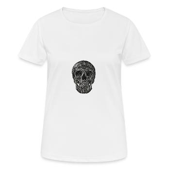 Dark Skull - Women's Breathable T-Shirt - white - Front - AI Model Female 172 dark (172cm)