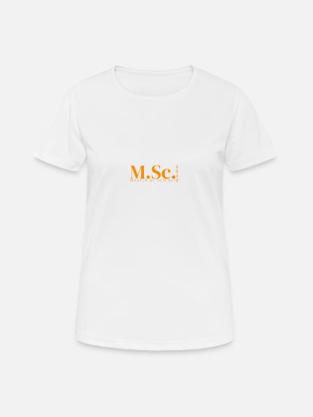 M.Sc. - MASTER OF SCIENCE 2022 - Women's Breathable T-Shirt - white