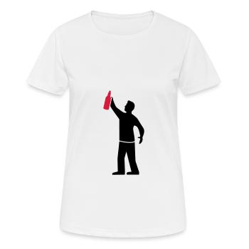 Trinken Party Bier - Frauen T-Shirt atmungsaktiv - Weiß - Vorne - AI Model Female 172 dark (172cm)