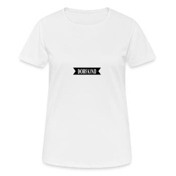 Dorfkind - Frauen T-Shirt atmungsaktiv - Weiß - Vorne - AI Model Female 172 dark (172cm)
