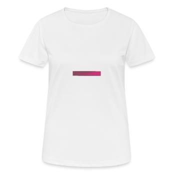 Farbverlauf Pink Balken - Frauen T-Shirt atmungsaktiv - Weiß - Vorne - AI Model Female 172 dark (172cm)