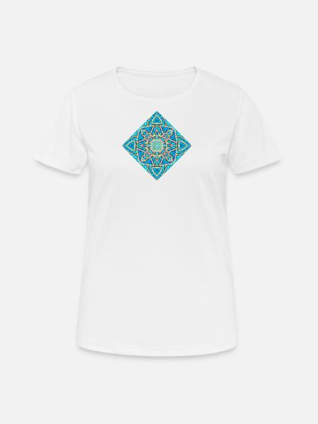 Ancient Map of Atlantis - Frauen T-Shirt atmungsaktiv - Weiß