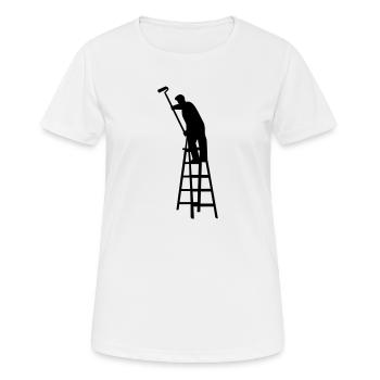 Maler - Frauen T-Shirt atmungsaktiv - Weiß - Vorne - AI Model Female 172 dark (172cm)