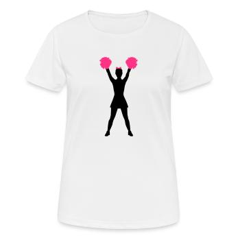 Cheerleader - T-shirt respirant Femme - blanc - Devant - AI Model Female 172 dark (172cm)