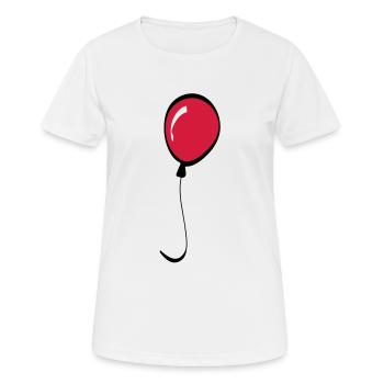 ballon - T-shirt respirant Femme - blanc - Devant - AI Model Female 172 dark (172cm)