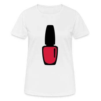 Nail polish - Women's Breathable T-Shirt - white - Front - AI Model Female 172 dark (172cm)