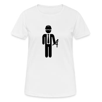 Ingenieur - Frauen T-Shirt atmungsaktiv - Weiß - Vorne - AI Model Female 172 dark (172cm)