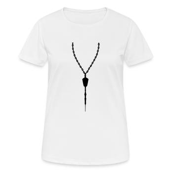 hobby pendentif dart bijoux collier tour de cou pf - T-shirt respirant Femme - blanc - Devant - AI Model Female 172 dark (172cm)