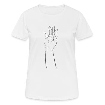 Main - T-shirt respirant Femme - blanc - Devant - AI Model Female 172 dark (172cm)