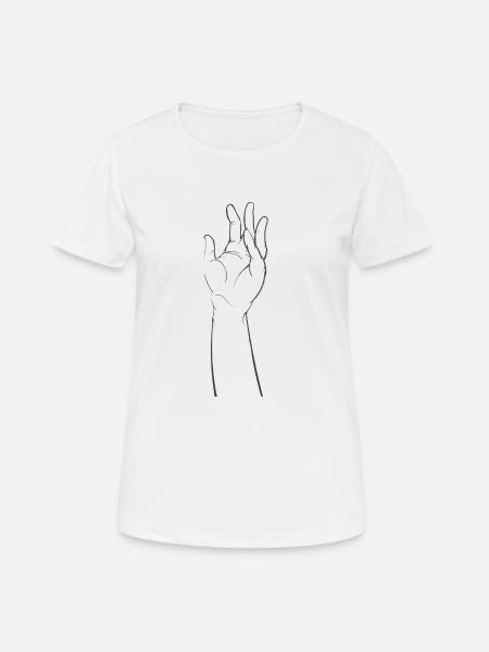 Hand - Women's Breathable T-Shirt - white