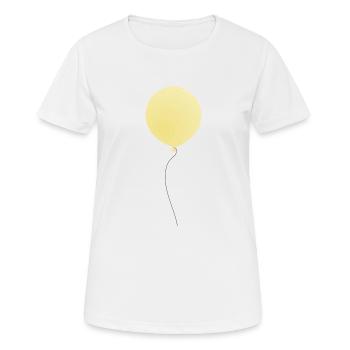 Ballon, fête, fête, félicitations - T-shirt respirant Femme - blanc - Devant - AI Model Female 172 dark (172cm)