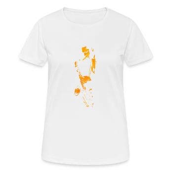 Jazz Man jc - Frauen T-Shirt atmungsaktiv - Weiß - Vorne - AI Model Female 172 dark (172cm)