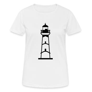 Leuchtturm - Frauen T-Shirt atmungsaktiv - Weiß - Vorne - AI Model Female 172 dark (172cm)