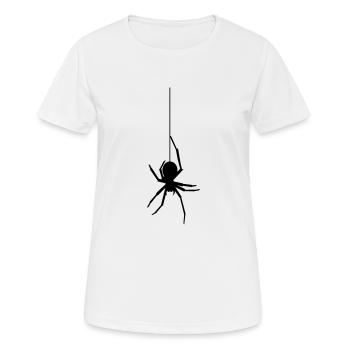 Frightnet Spider - Frauen T-Shirt atmungsaktiv - Weiß - Vorne - AI Model Female 172 dark (172cm)