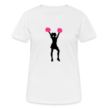 Cheerleader - T-shirt respirant Femme - blanc - Devant - AI Model Female 172 dark (172cm)