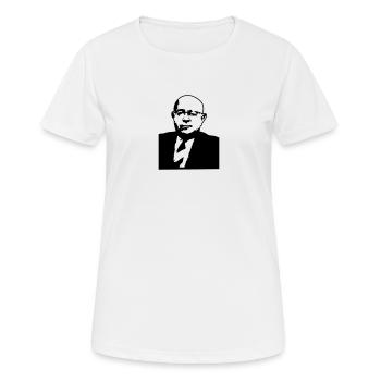 Theodor W. Adorno - Frauen T-Shirt atmungsaktiv - Weiß - Vorne - AI Model Female 172 dark (172cm)