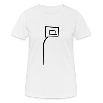 Basketball Dunk - Women's Breathable T-Shirt - white - Front - AI Model Female 172 dark (172cm)