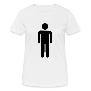 Penis - T-shirt respirant Femme - blanc - Devant - AI Model Female 172 dark (172cm)