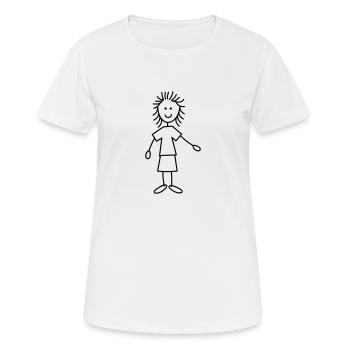 Woman - Women's Breathable T-Shirt - white - Front - AI Model Female 172 dark (172cm)
