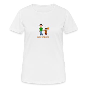 Kleine Schwester - Frauen T-Shirt atmungsaktiv - Weiß - Vorne - AI Model Female 172 dark (172cm)