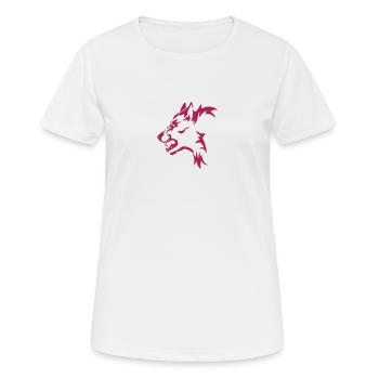 loup - T-shirt respirant Femme - blanc - Devant - AI Model Female 172 dark (172cm)
