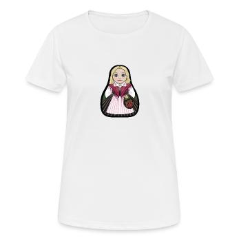 Ockelbostinta - T-shirt respirant Femme - blanc - Devant - AI Model Female 172 dark (172cm)