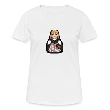 UndersvikStinta - T-shirt respirant Femme - blanc - Devant - AI Model Female 172 dark (172cm)