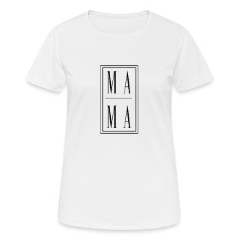 Maman - T-shirt respirant Femme - blanc - Devant - AI Model Female 172 dark (172cm)