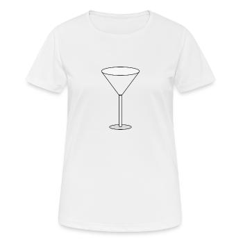 Cocktail Glas - Frauen T-Shirt atmungsaktiv - Weiß - Vorne - AI Model Female 172 dark (172cm)