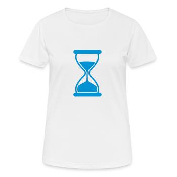 Sanduhr - Frauen T-Shirt atmungsaktiv - Weiß - Vorne - AI Model Female 172 dark (172cm)