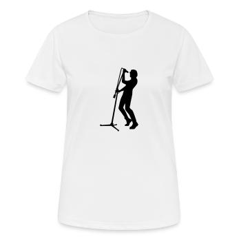 Singer - Women's Breathable T-Shirt - white - Front - AI Model Female 172 dark (172cm)