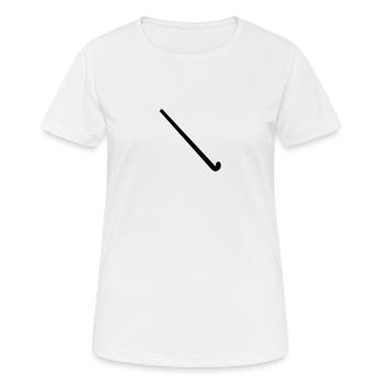 Field hockey - Women's Breathable T-Shirt - white - Front - AI Model Female 172 dark (172cm)