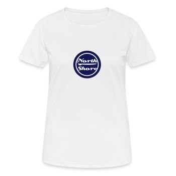 north shore Hawaii surfing - Women's Breathable T-Shirt - white - Front - AI Model Female 172 dark (172cm)