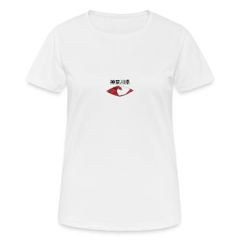 Kanagawa Eye 2 - T-shirt respirant Femme - blanc - Devant - AI Model Female 172 dark (172cm)
