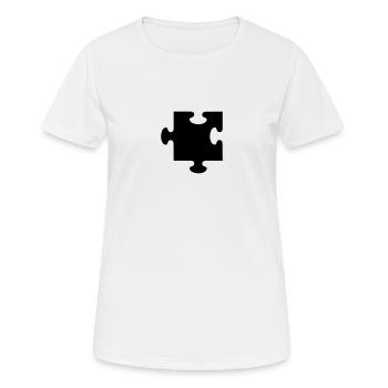 Puzzle - Frauen T-Shirt atmungsaktiv - Weiß - Vorne - AI Model Female 172 dark (172cm)