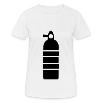 Sauerstoff Tauchen symbol - Frauen T-Shirt atmungsaktiv - Weiß - Vorne - AI Model Female 172 dark (172cm)
