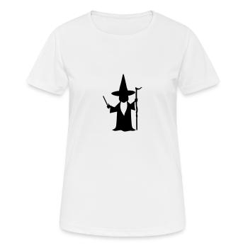 Zauberer - Frauen T-Shirt atmungsaktiv - Weiß - Vorne - AI Model Female 172 dark (172cm)