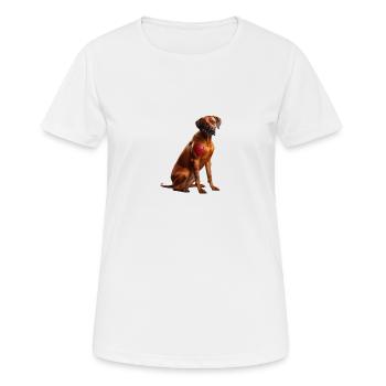 i love Dad - Frauen T-Shirt atmungsaktiv - Weiß - Vorne - AI Model Female 172 dark (172cm)
