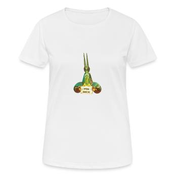 Trophée pour le perdant ! - T-shirt respirant Femme - blanc - Devant - AI Model Female 172 dark (172cm)