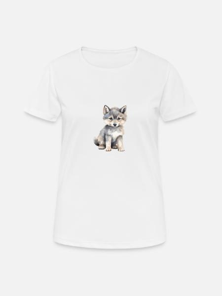 Wolfklasse Klassentier Wolf - Frauen T-Shirt atmungsaktiv - Weiß