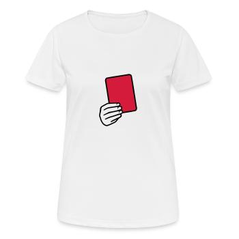 Arbitre - T-shirt respirant Femme - blanc - Devant - AI Model Female 172 dark (172cm)