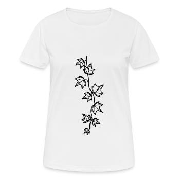 grüner efeu - Frauen T-Shirt atmungsaktiv - Weiß - Vorne - AI Model Female 172 dark (172cm)