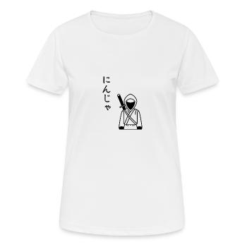 Ninja - T-shirt respirant Femme - blanc - Devant - AI Model Female 172 dark (172cm)