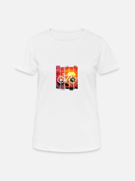 Mountain biker Evolution - premium shirt - Women's Breathable T-Shirt - white
