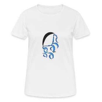 levers de soleil larme oeil - T-shirt respirant Femme - blanc - Devant - AI Model Female 172 dark (172cm)