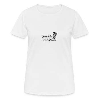 Schobbe Queen black - Women's Breathable T-Shirt - white - Front - AI Model Female 172 dark (172cm)