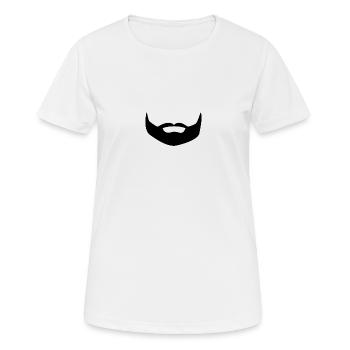 Bart - Frauen T-Shirt atmungsaktiv - Weiß - Vorne - AI Model Female 172 dark (172cm)