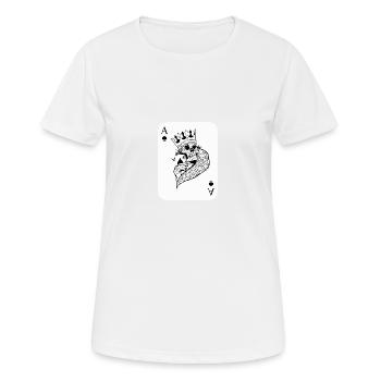 Ass Poker Pik Geschenk Karten - Frauen T-Shirt atmungsaktiv - Weiß - Vorne - AI Model Female 172 dark (172cm)
