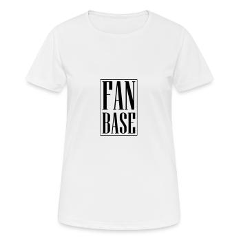 Base de fans - T-shirt respirant Femme - blanc - Devant - AI Model Female 172 dark (172cm)
